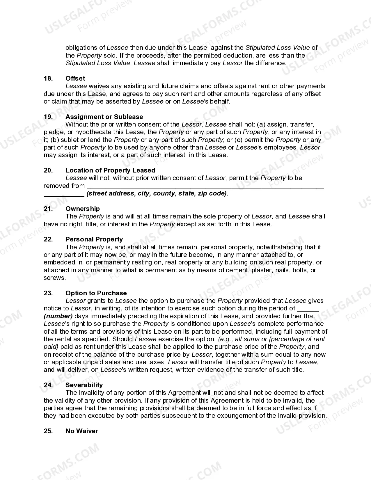 Preview Personal Property Lease or Rental Agreement of Consumer Electronics, Home Appliances and Accessories with Option to Purchase and Own - Lease or Rent to Own