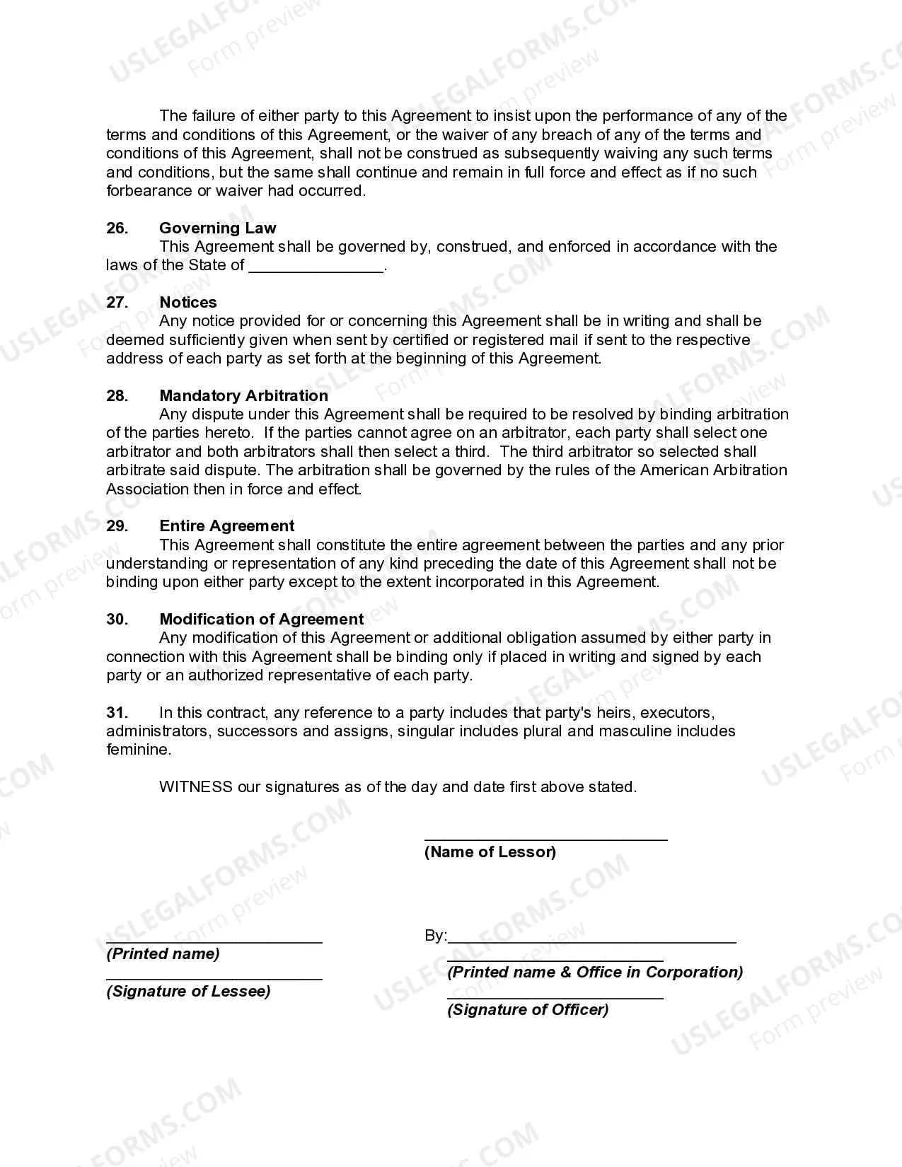 Preview Personal Property Lease or Rental Agreement of Consumer Electronics, Home Appliances and Accessories with Option to Purchase and Own - Lease or Rent to Own