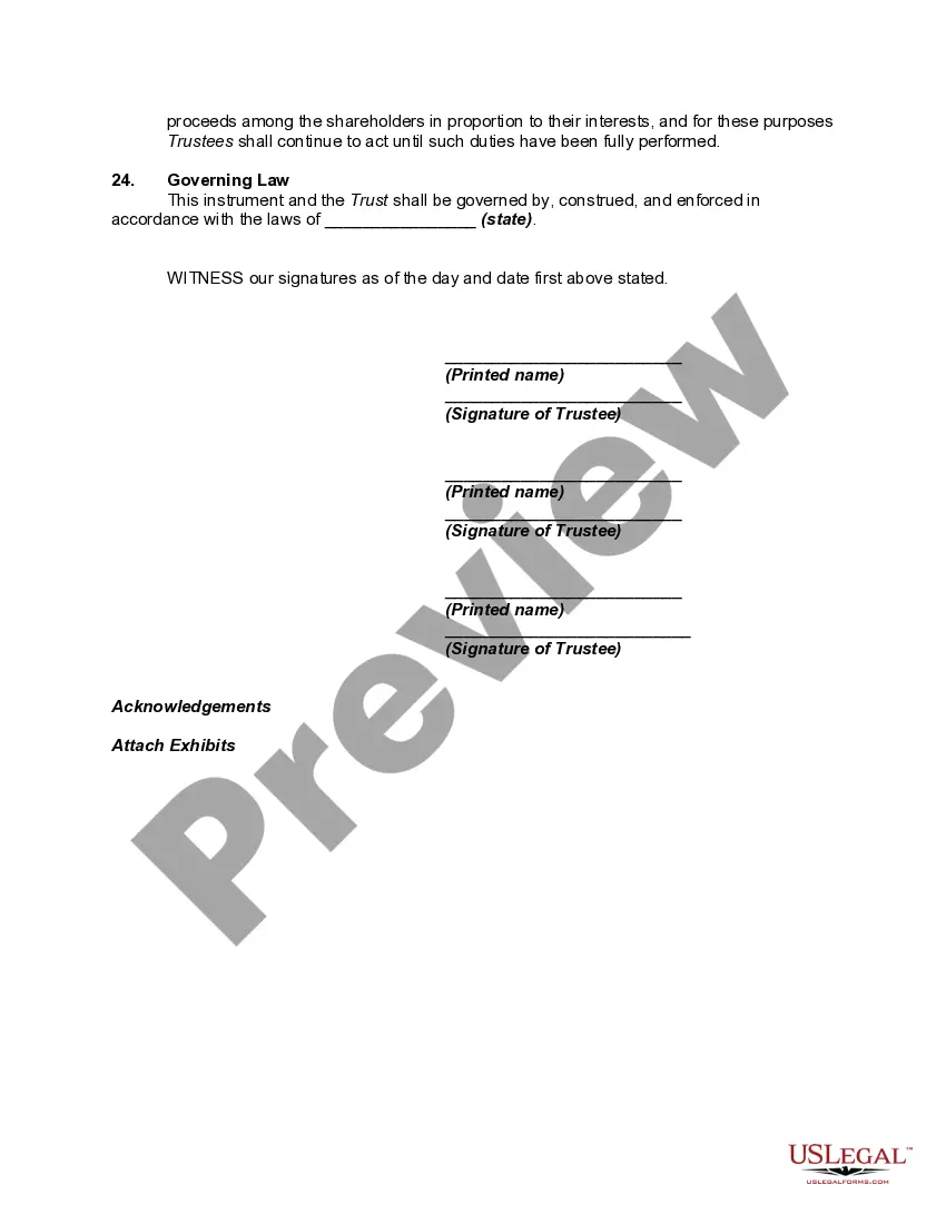Get Agreement and Declaration of a Business Trust - also Known as a Massachusetts Business Trust Preview Agreement and Declaration of a Business Trust - also Known as a Massachusetts Business Trust