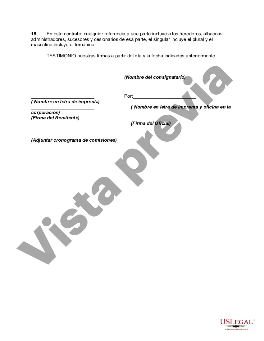 Preview Contrato de Venta de Libro en Consignación