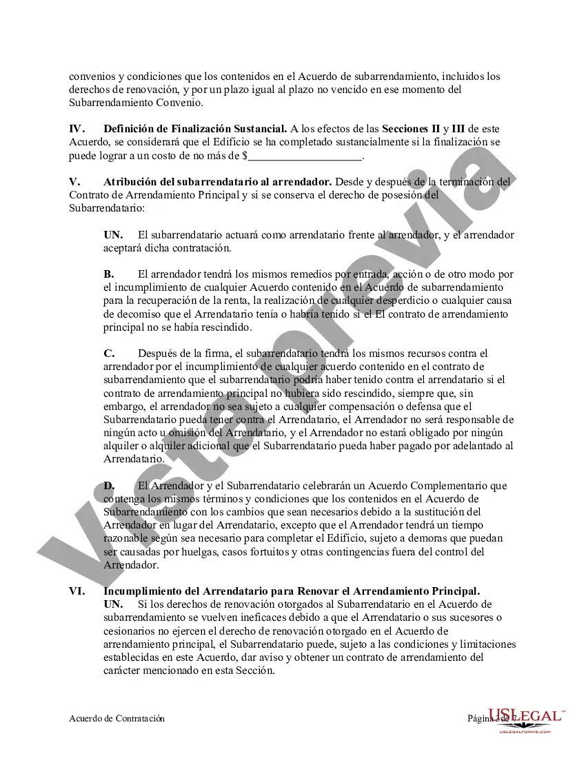 Preview Contrato de depósito entre el arrendador y el subarrendatario del arrendatario