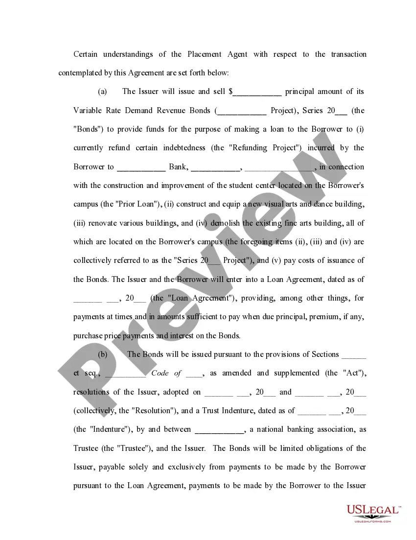 Get Bond placement agreement Preview Bond placement agreement