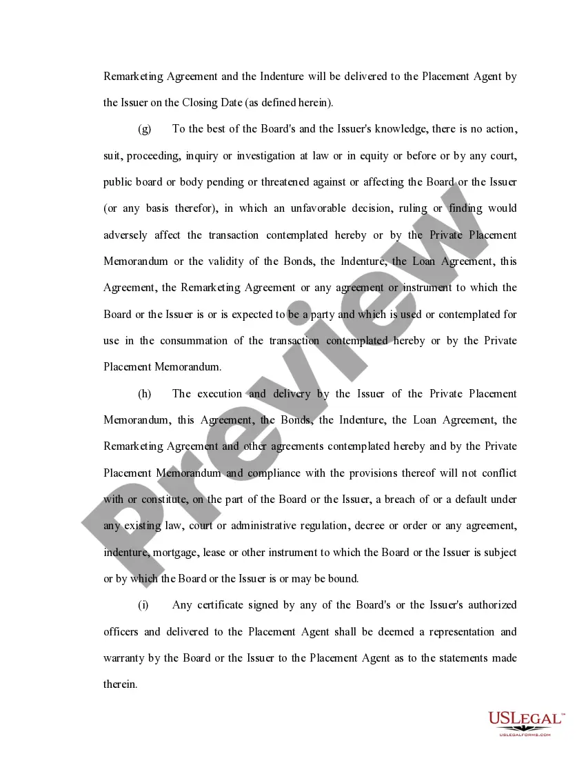 Get Bond placement agreement Preview Bond placement agreement
