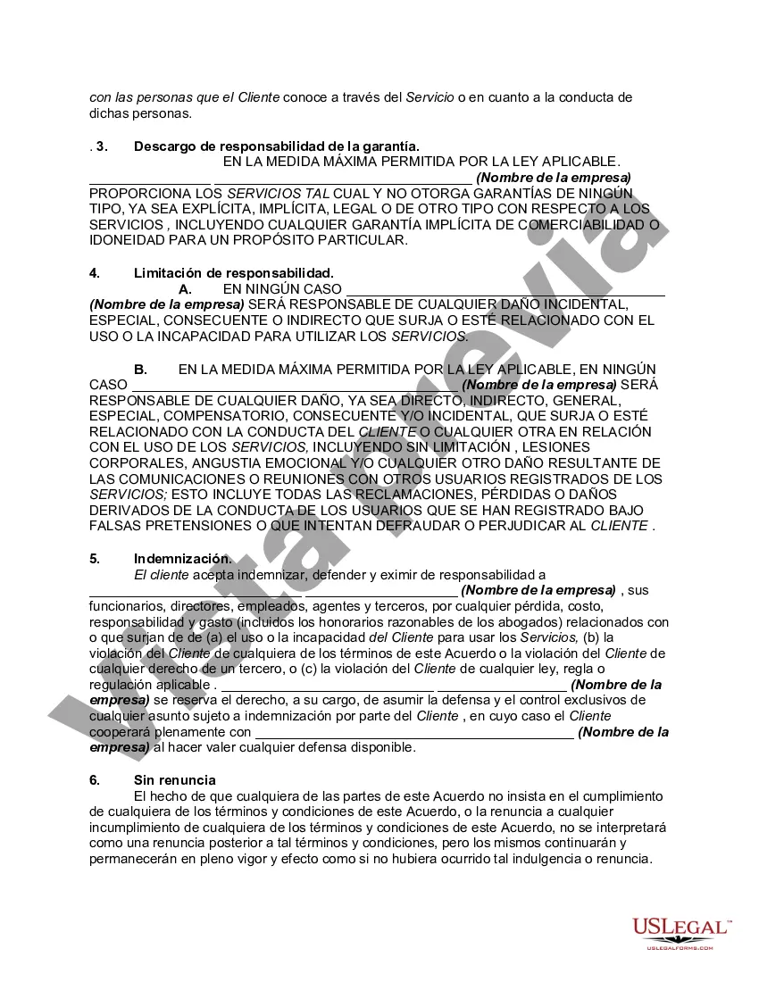 Get Acuerdo de usuario o miembro de suscripción con el servicio Match Making Preview Acuerdo de usuario o miembro de suscripción con el servicio Match Making