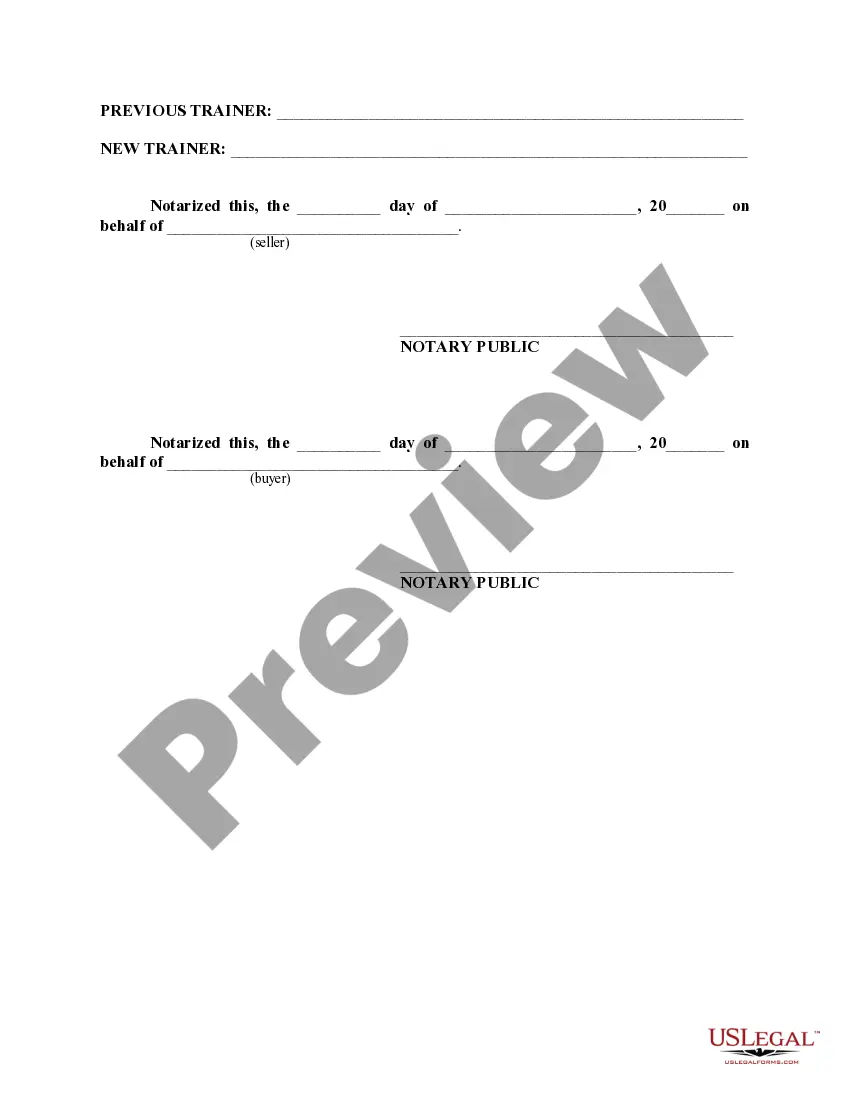 Preview Bill of Sale
