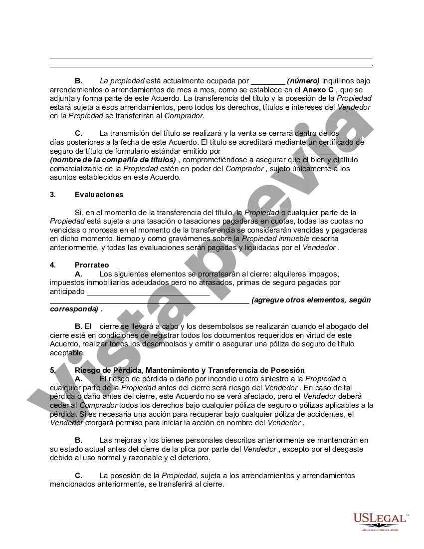 Preview Contrato de Compraventa de Inmueble Comercial - Edificio Comercial