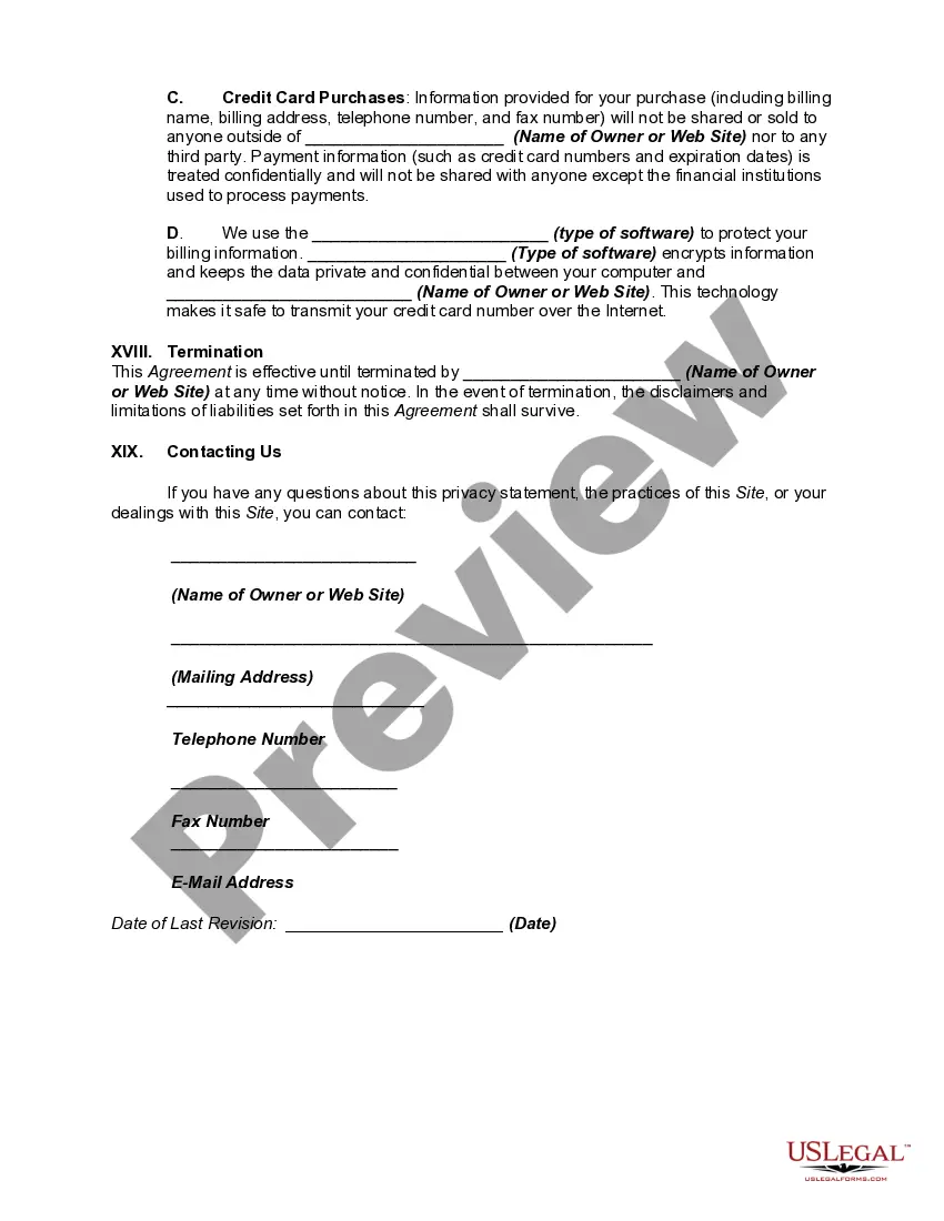 Get Website Subscription User Agreement - Terms of Use for Website Selling Online E-Course Privacy Policy Preview Website Subscription User Agreement - Terms of Use for Website Selling Online E-Course Privacy Policy