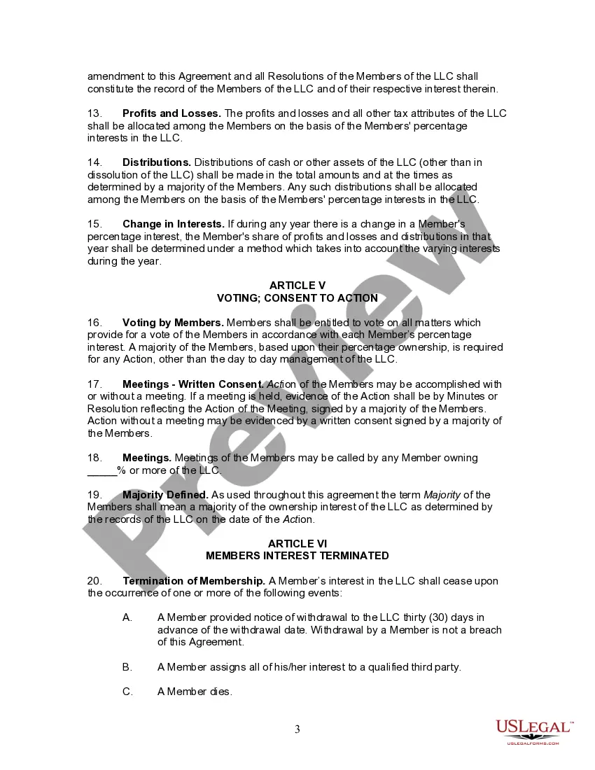 Get Operating Agreement for States who have Adopted the Uniform Limited Liability Act and the Revised Uniform Limited Liability Act Preview Operating Agreement for States who have Adopted the Uniform Limited Liability Act and the Revised Uniform Limited Liability Act