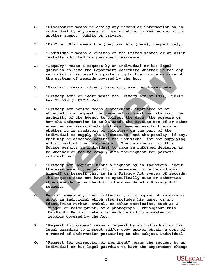 Get HUD Privacy Act Handbook with Explanation Preview HUD Privacy Act Handbook with Explanation