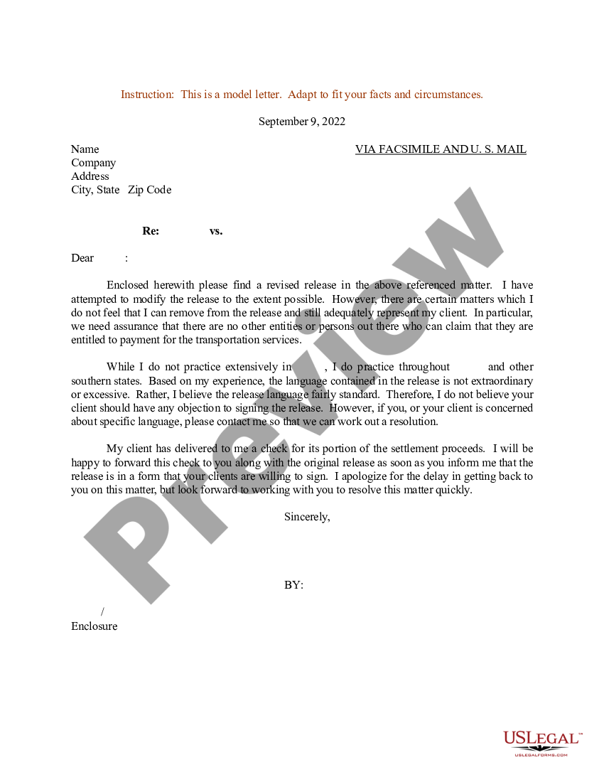 Without Prejudice Settlement Letter Template US Legal Forms