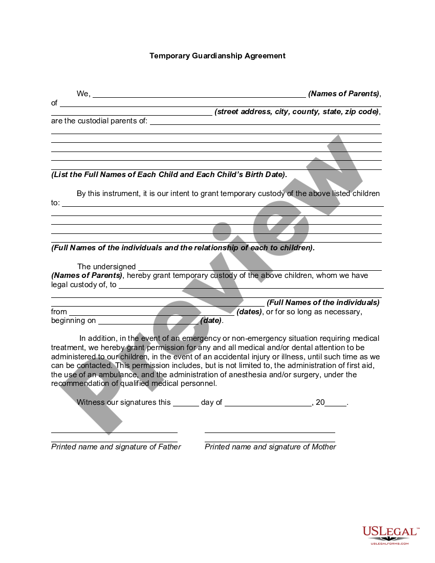 temporary-guardianship-agreement-temporary-guardianship-form-us