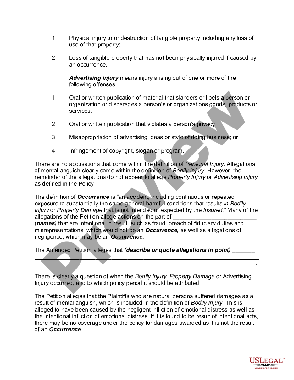 Reservation Of Rights Letter Template