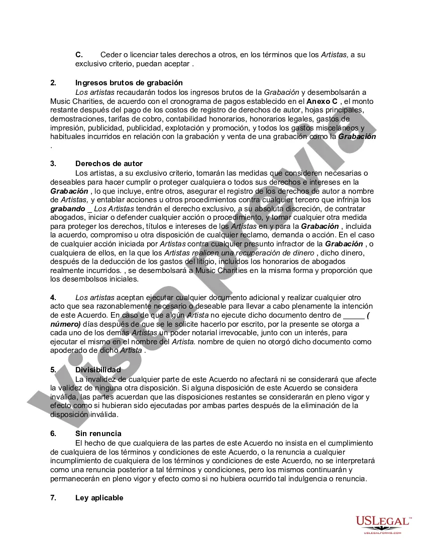 Preview Acuerdo entre compositores, vocalistas y músicos para escribir, producir y grabar grabaciones navideñas con ganancias para obras de caridad