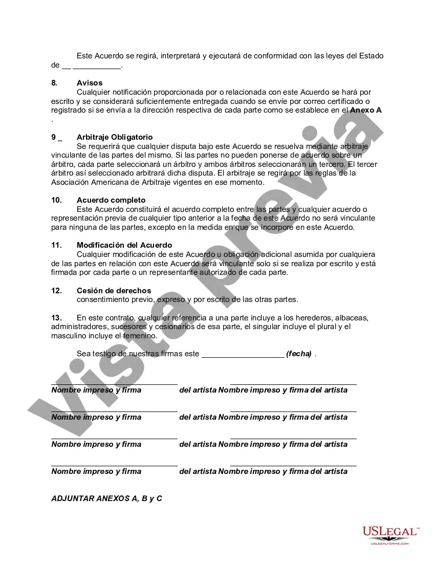 Preview Acuerdo entre compositores, vocalistas y músicos para escribir, producir y grabar grabaciones navideñas con ganancias para obras de caridad