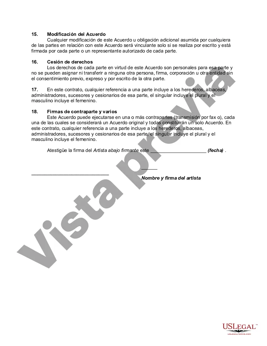 Preview Acuerdo entre Compositores, Vocalistas y Músicos para Escribir, Producir y Grabar Grabación Recopilatoria con Beneficios para Beneficencia