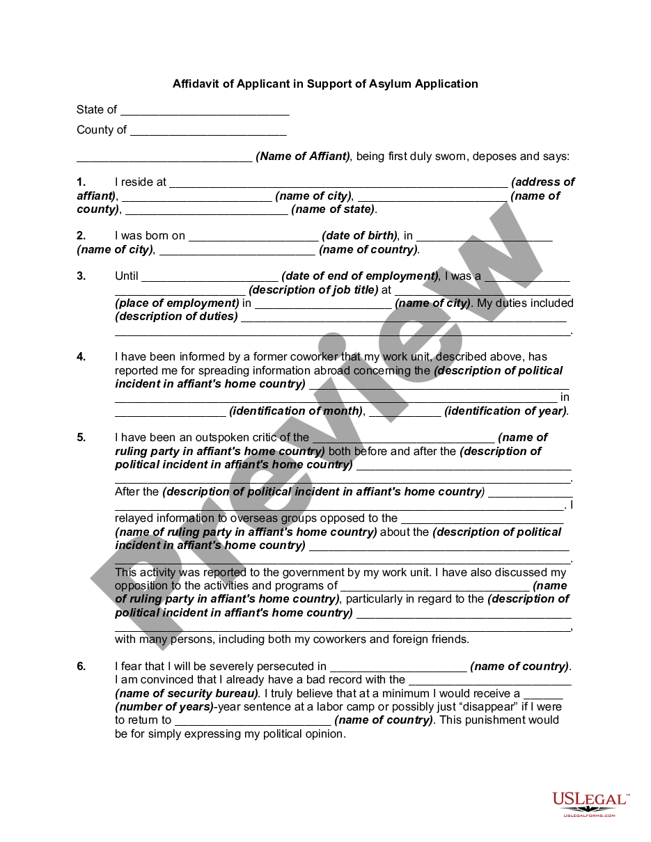 affidavit-and-proof-of-applicant-in-support-of-asylum-application