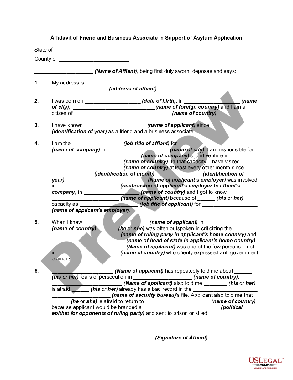 asylum application personal statement