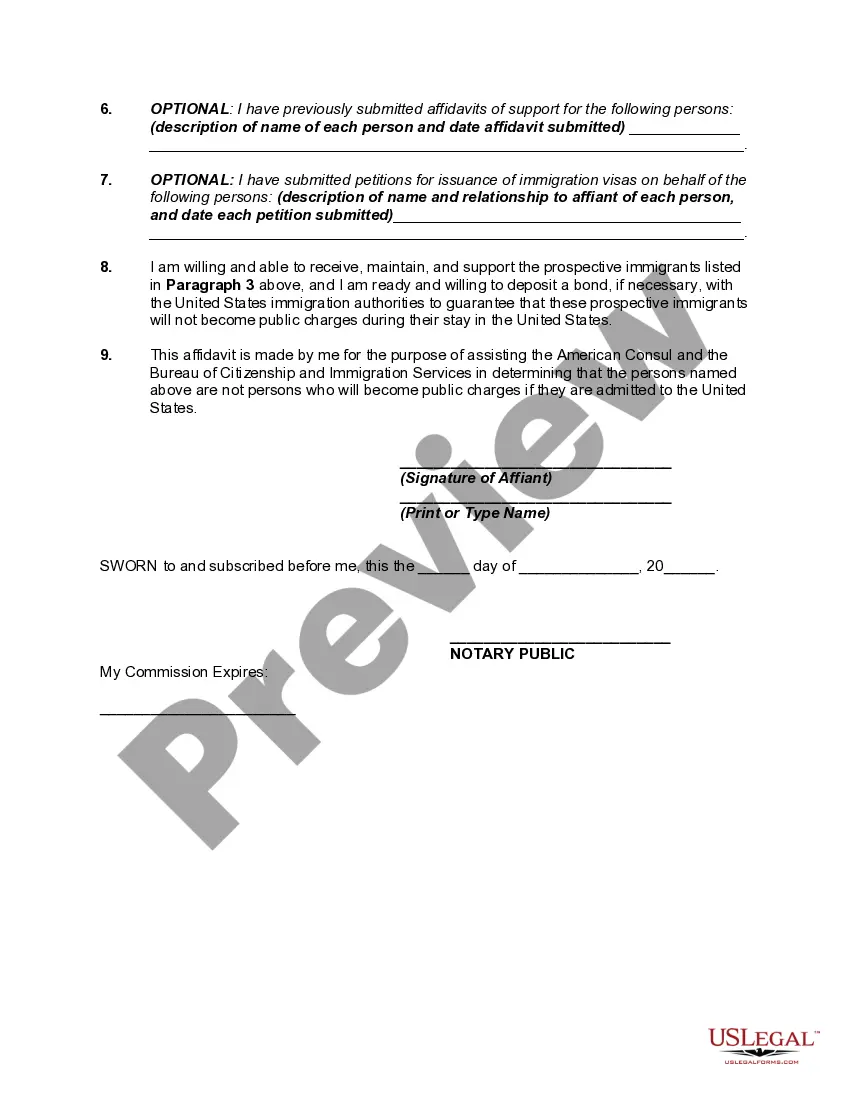 Get Affidavit and Proof of Citizenship or Residence of United States in Support of Relatives Desiring to Emigrate Preview Affidavit and Proof of Citizenship or Residence of United States in Support of Relatives Desiring to Emigrate