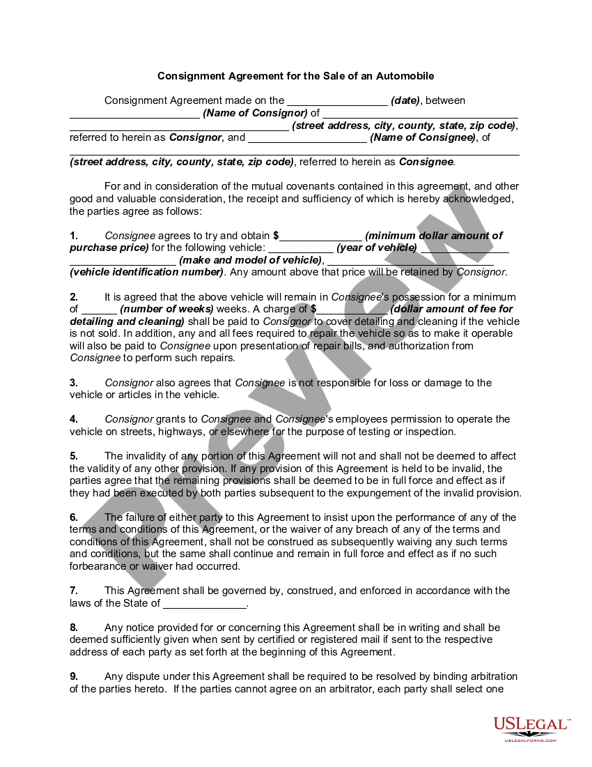 ohio-consignment-agreement-for-the-sale-of-an-automobile-sale-of