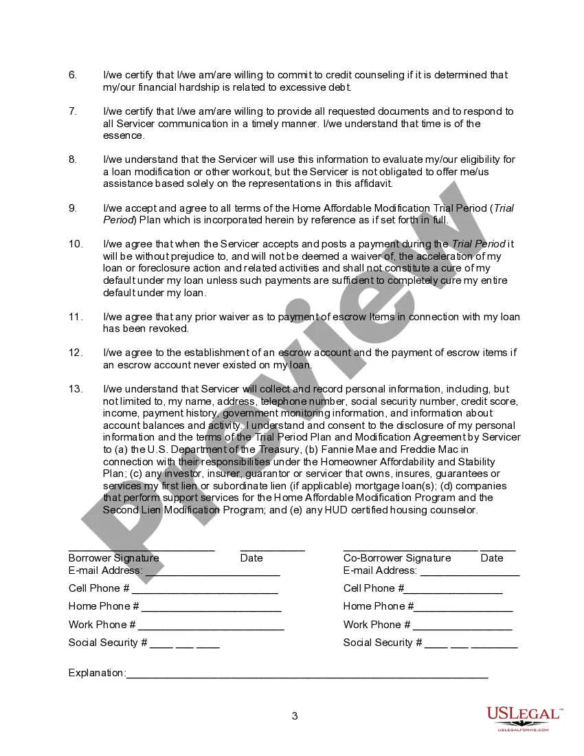 Get Home Affordable Modification Program Hardship Affidavit Preview Home Affordable Modification Program Hardship Affidavit