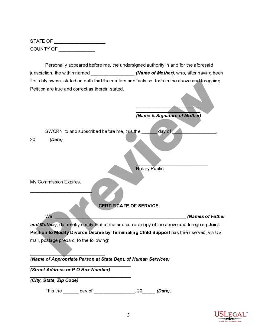 Get Joint Petition to Modify or Amend Divorce Decree of Father Agreeing to be Sole Provider of Child Preview Joint Petition to Modify or Amend Divorce Decree of Father Agreeing to be Sole Provider of Child