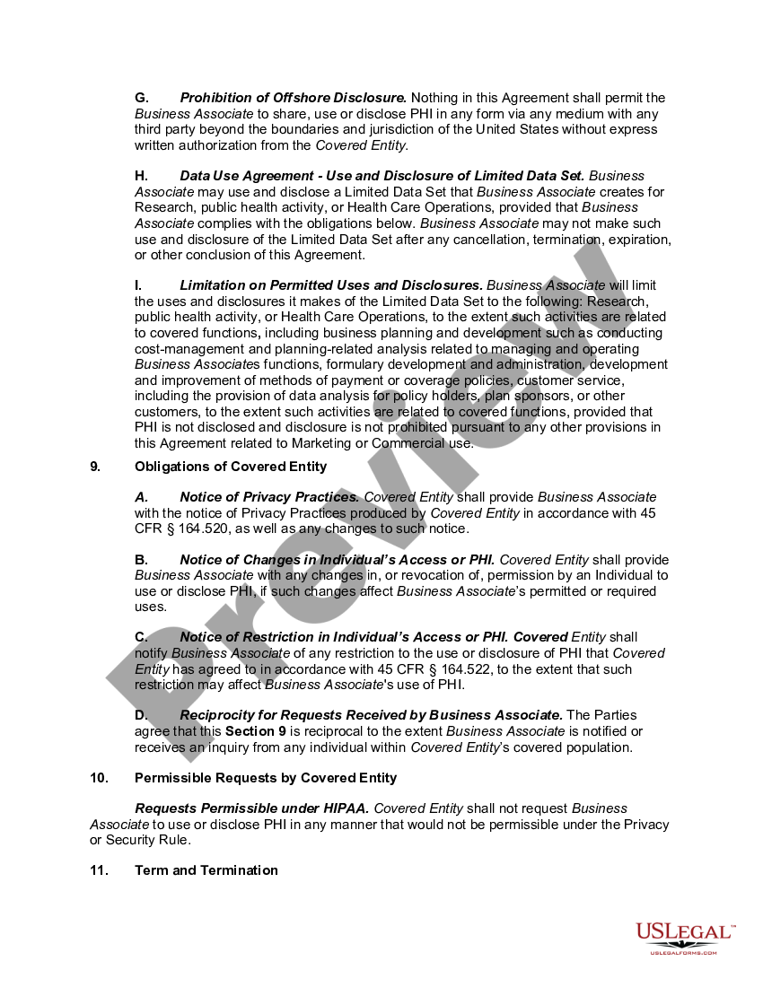 Business Associate Agreement Hipaa Template