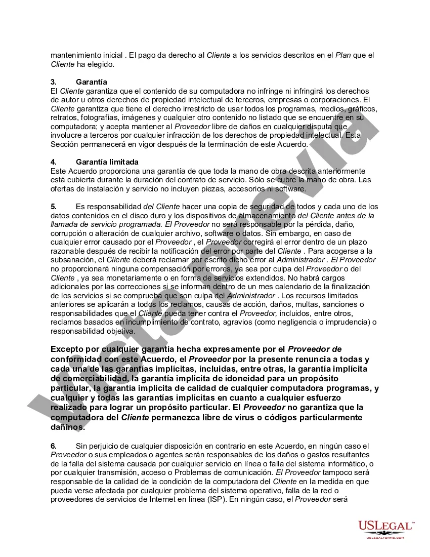 Preview Contrato de Mantenimiento de Computadores Personales