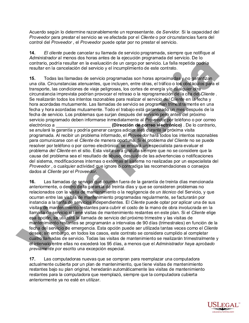 Preview Contrato de Mantenimiento de Computadores Personales