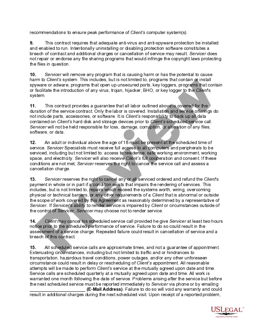 Get Maintenance Contract for Personal Computers Preview Maintenance Contract for Personal Computers