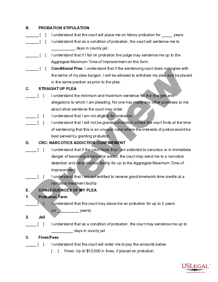 Get Plea Form with Harvey Waiver Preview Plea Form with Harvey Waiver