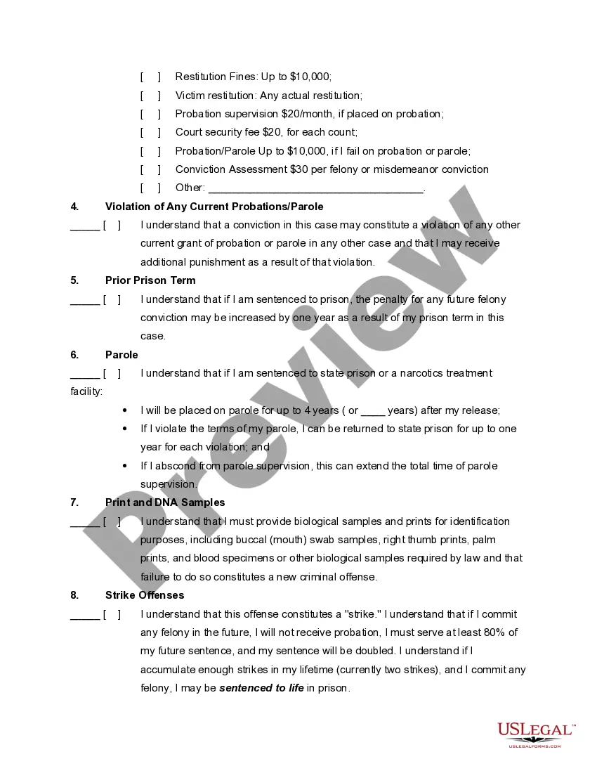 Get Plea Form with Harvey Waiver Preview Plea Form with Harvey Waiver