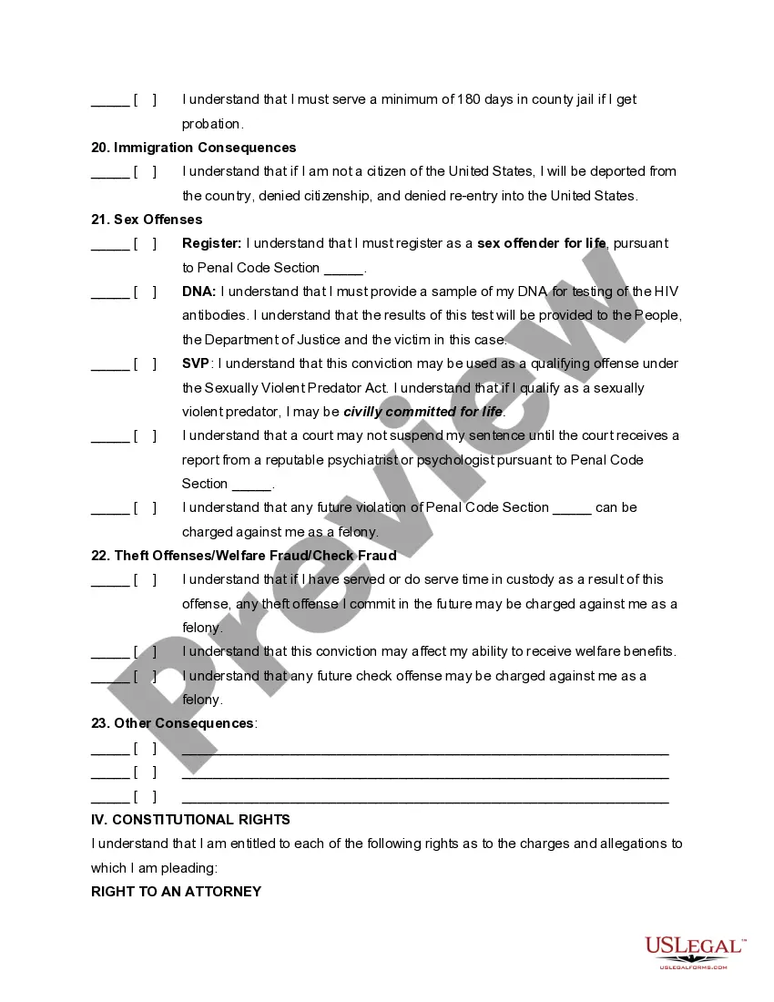 Get Plea Form with Harvey Waiver Preview Plea Form with Harvey Waiver