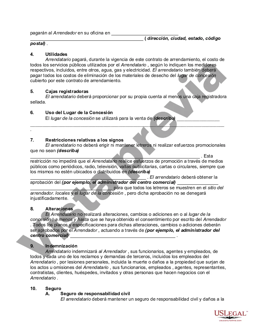 Preview Arrendamiento de espacio o stand para vender y concesiones: venta, mercados de agricultores o mercados de pulgas