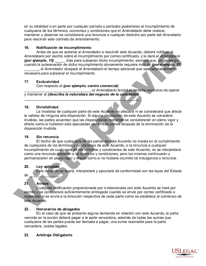 Preview Arrendamiento de espacio o stand para vender y concesiones: venta, mercados de agricultores o mercados de pulgas