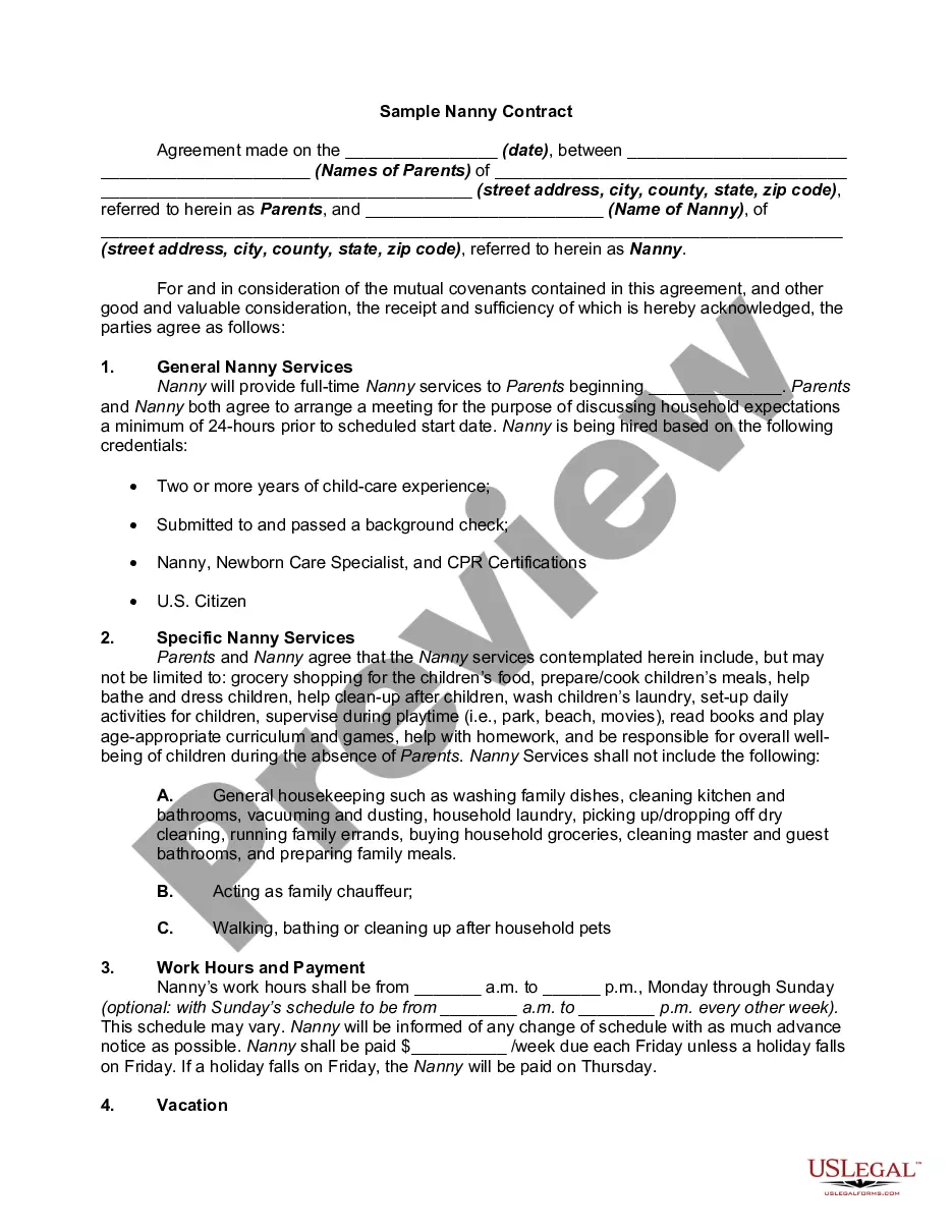texas-nanny-contract-application-sample-nanny-us-legal-forms