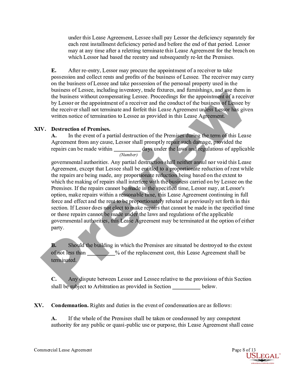 page 7 Commercial Lease Agreement with Option to Renew and Right to Make Alterations preview