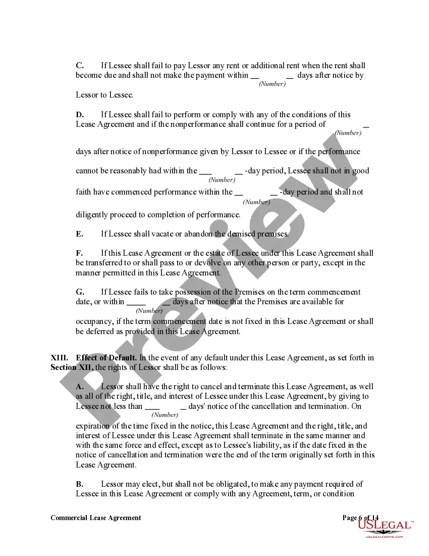 Preview Commercial Lease Agreement with Option to Renew and Right to Make Alterations