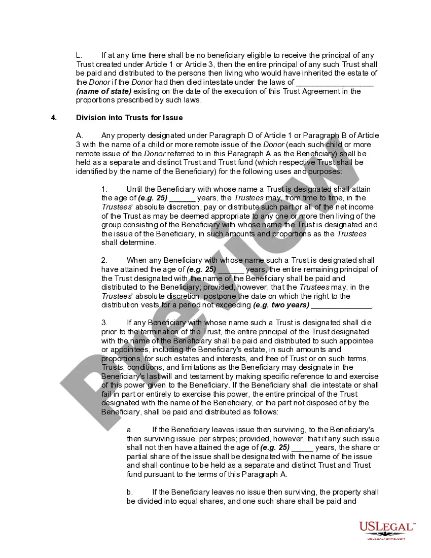 Preview Personal Residence Trust