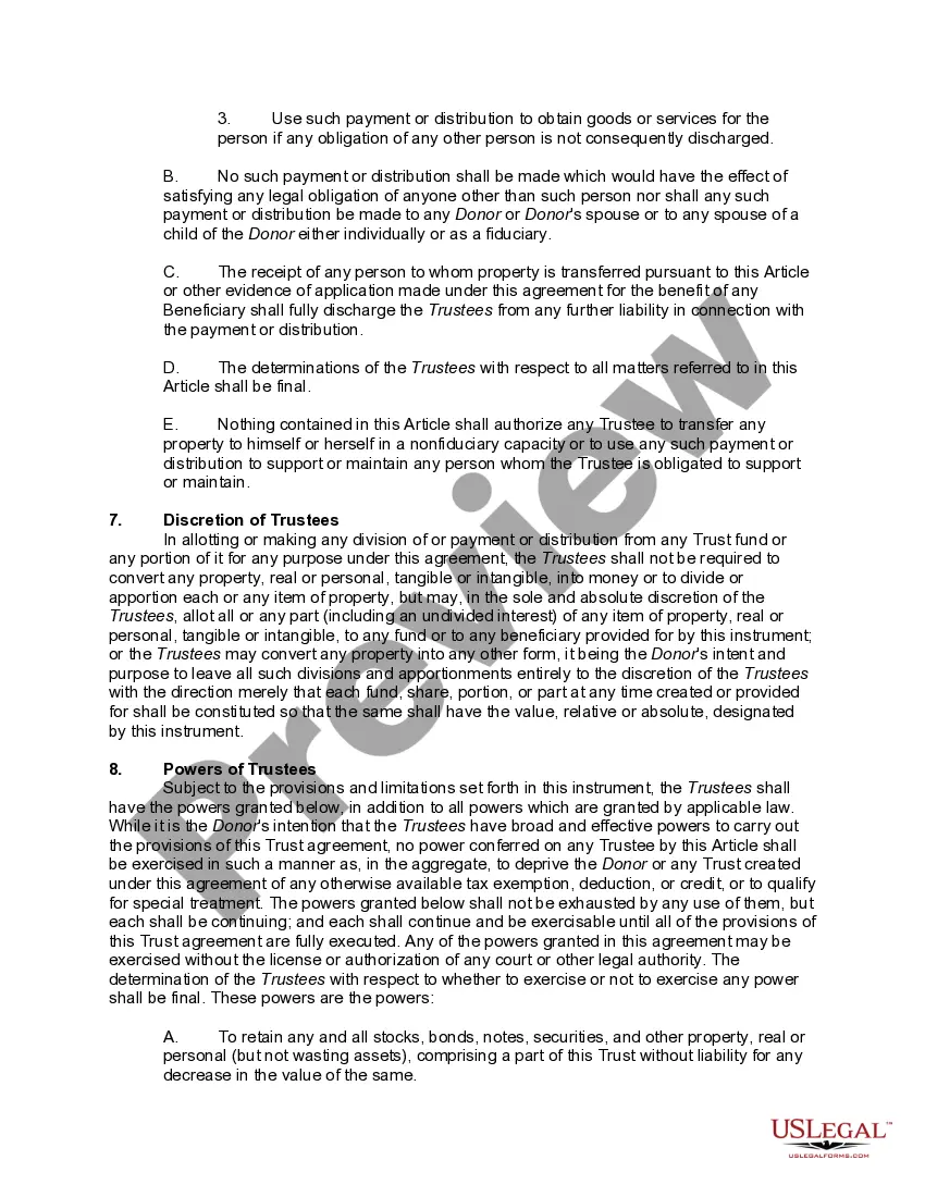 Preview Personal Residence Trust