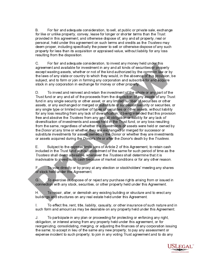 Preview Personal Residence Trust