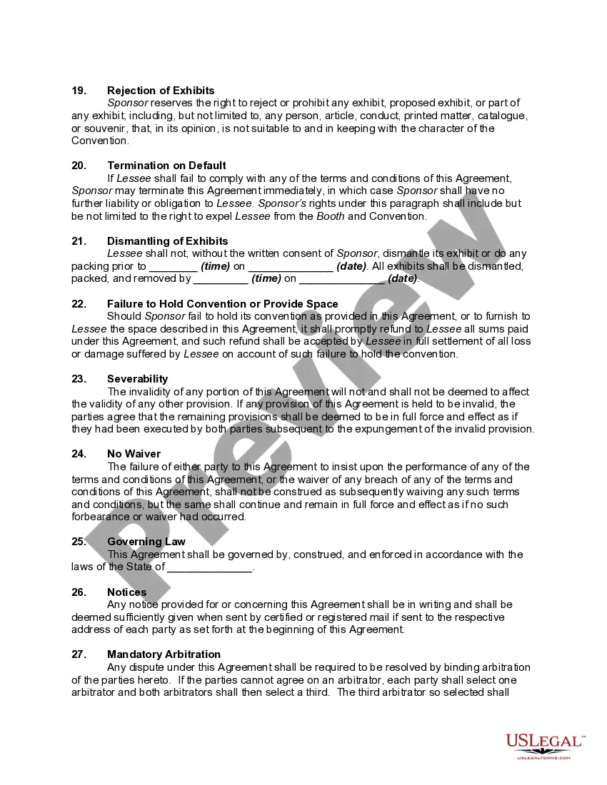 Get Commercial Booth Rental Form - More than One Booth - Conventions Preview Commercial Booth Rental Form - More than One Booth - Conventions