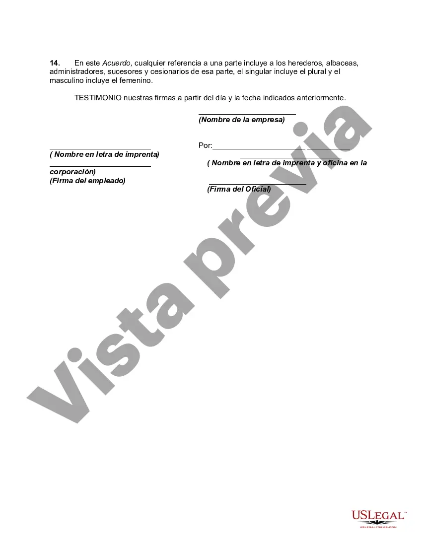 Preview Acuerdo de Empleo con Director de Operaciones de Tiendas de Comestibles Minoristas