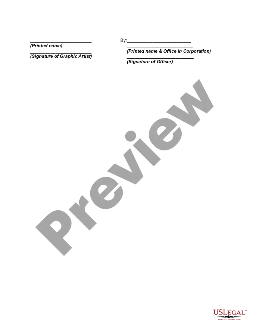 Preview Agreement between Graphic Artist and Magazine