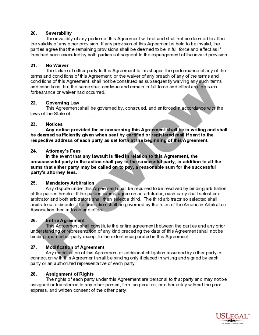 Preview Asbestos Removal and Remediation Agreement