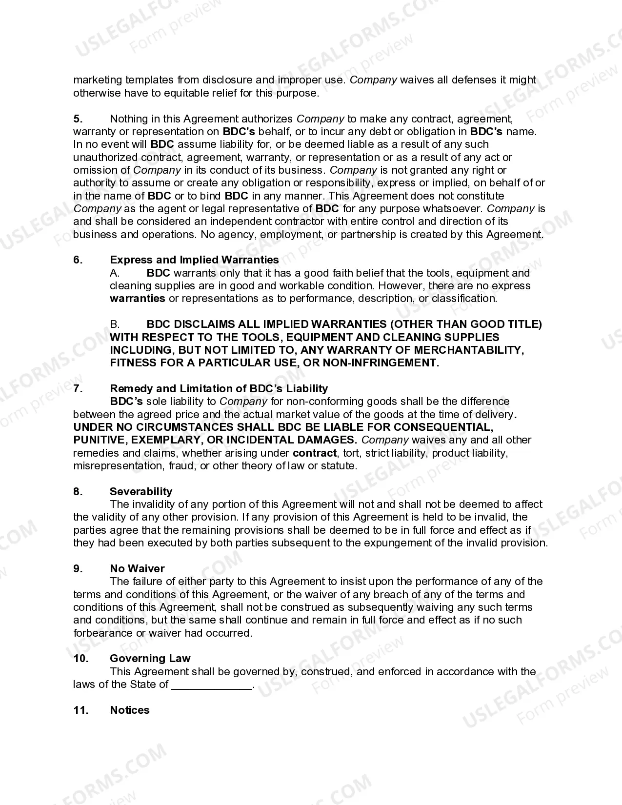 Preview Business Development Agreement - Home Barbecue Cleaning and Repair