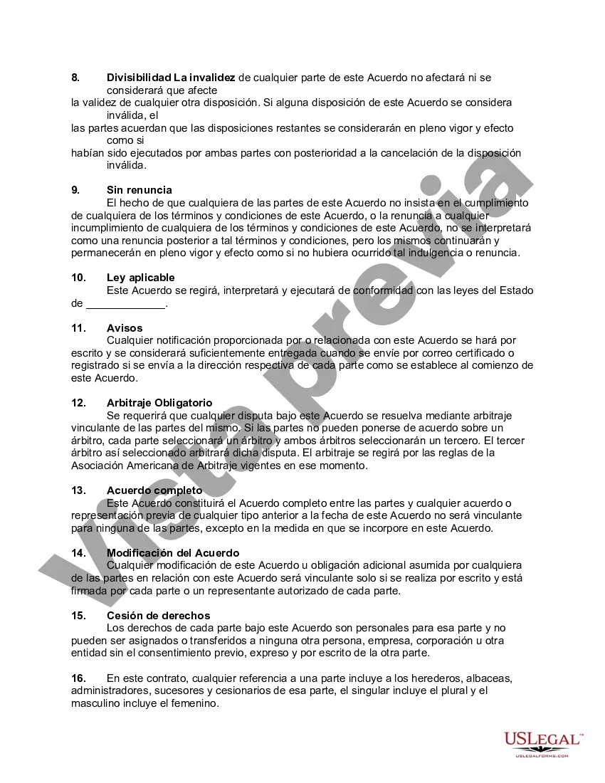 Preview Contrato de Trabajo de Empleado a Tiempo Parcial