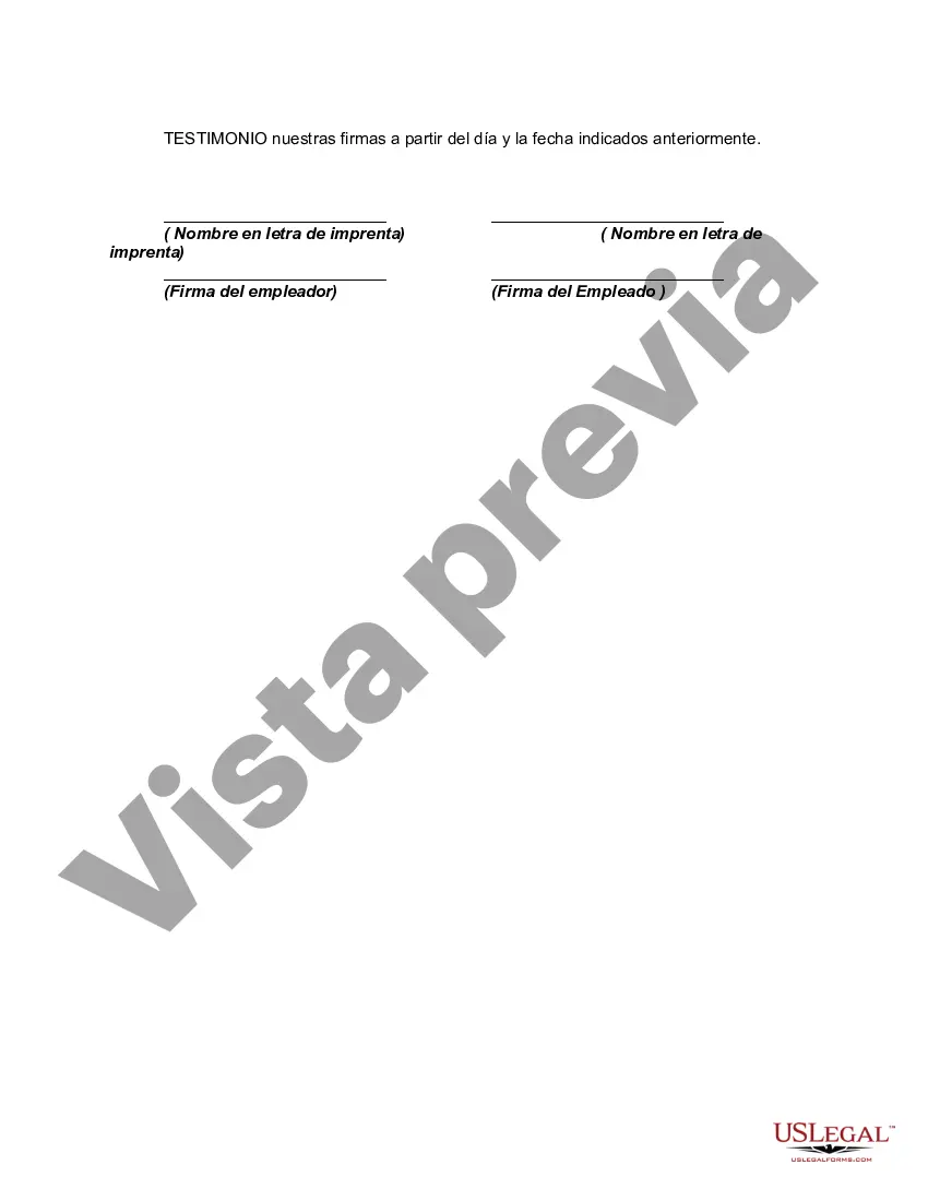 Preview Contrato de Trabajo de Empleado a Tiempo Parcial