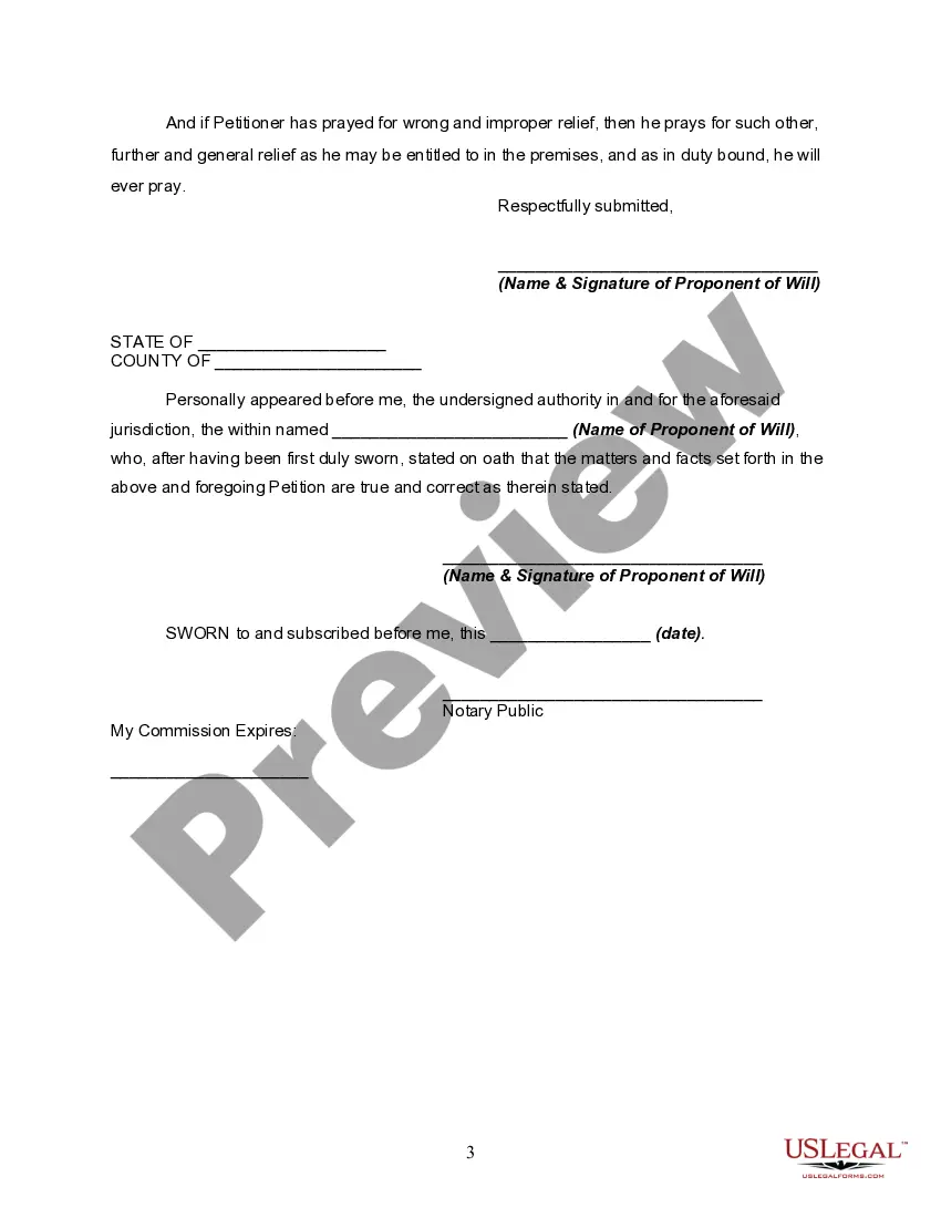 Get Petition to Probate Lost Will Preview Petition to Probate Lost Will