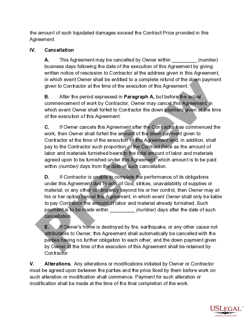 Get Construction Contract for Home Improvements Preview Construction Contract for Home Improvements