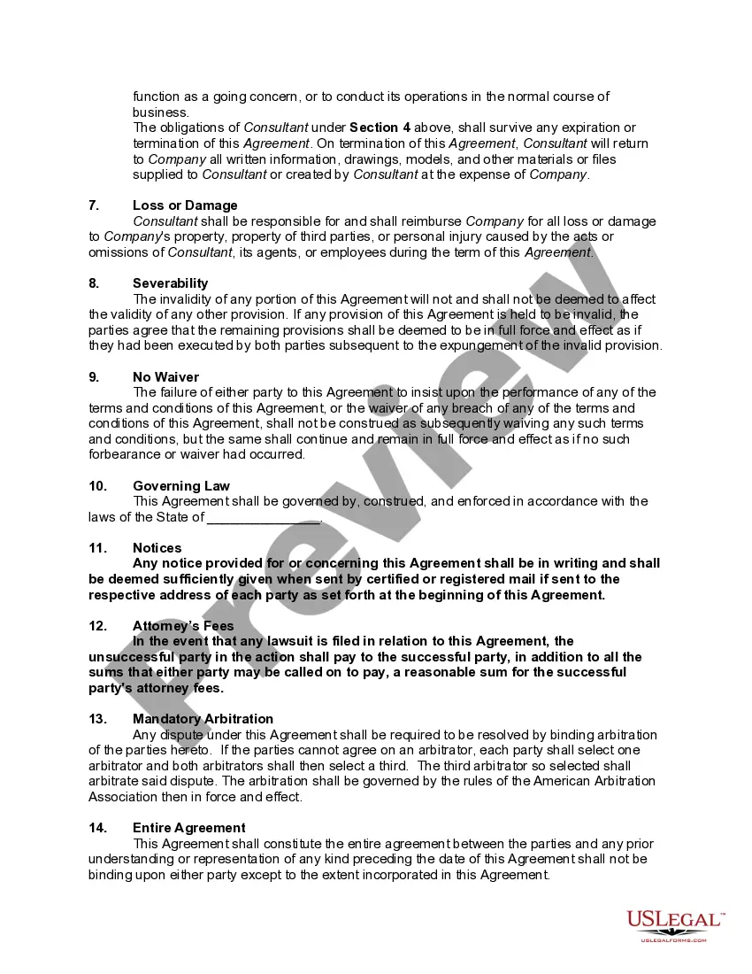 Get Agreement to Employment of Consultant to Prepare Financial Legal Report Preview Agreement to Employment of Consultant to Prepare Financial Legal Report